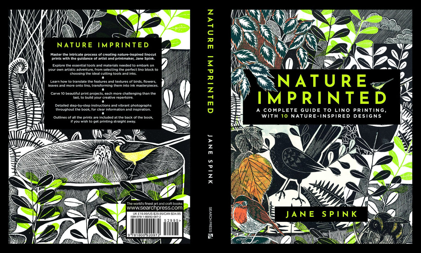 Nature Imprinted: A complete guide to lino printing, with 10 nature inspired designs
