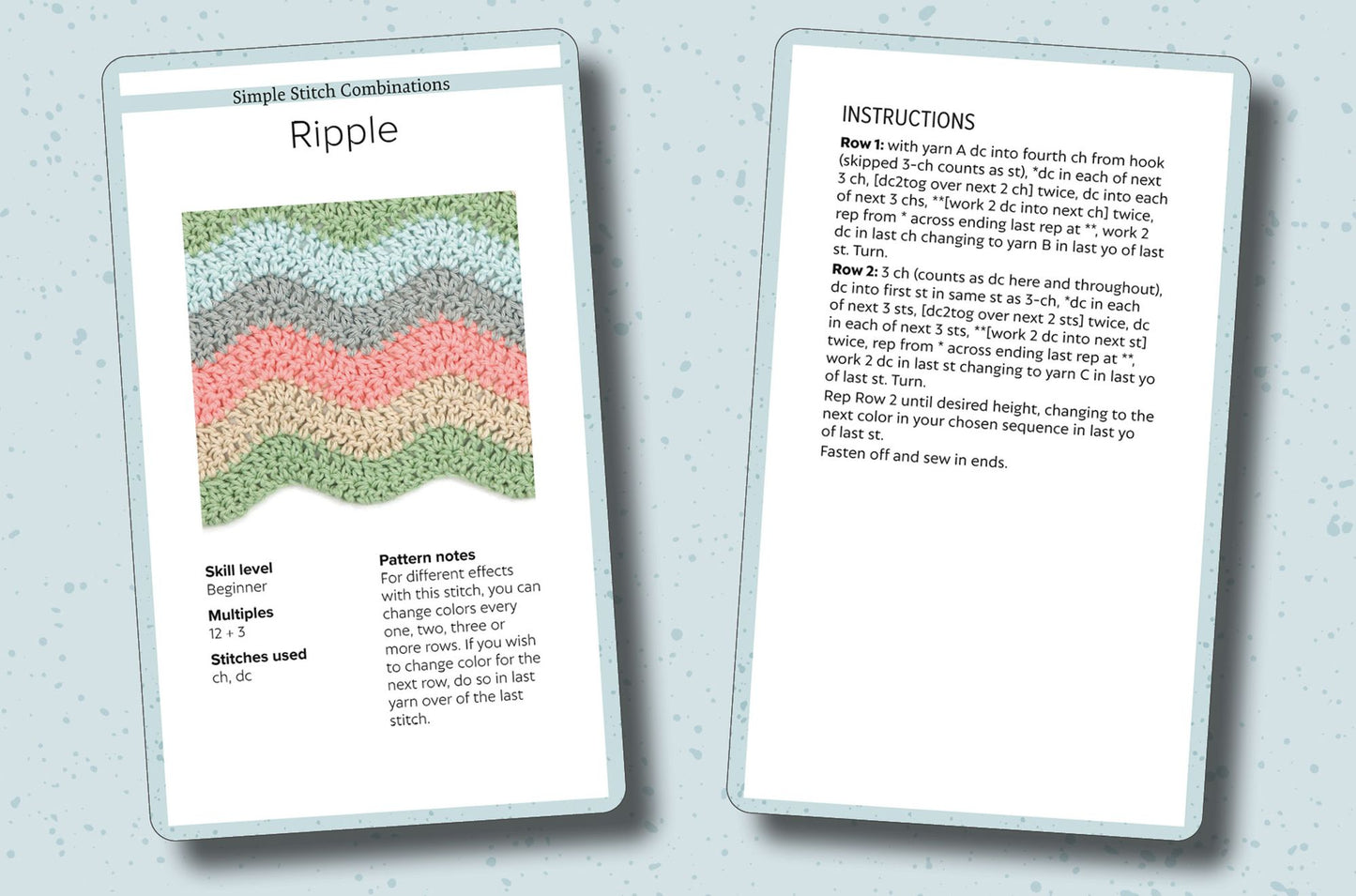 Bella Coco's Crochet Stitch Card Deck: A pocket stitch library in 52 cards