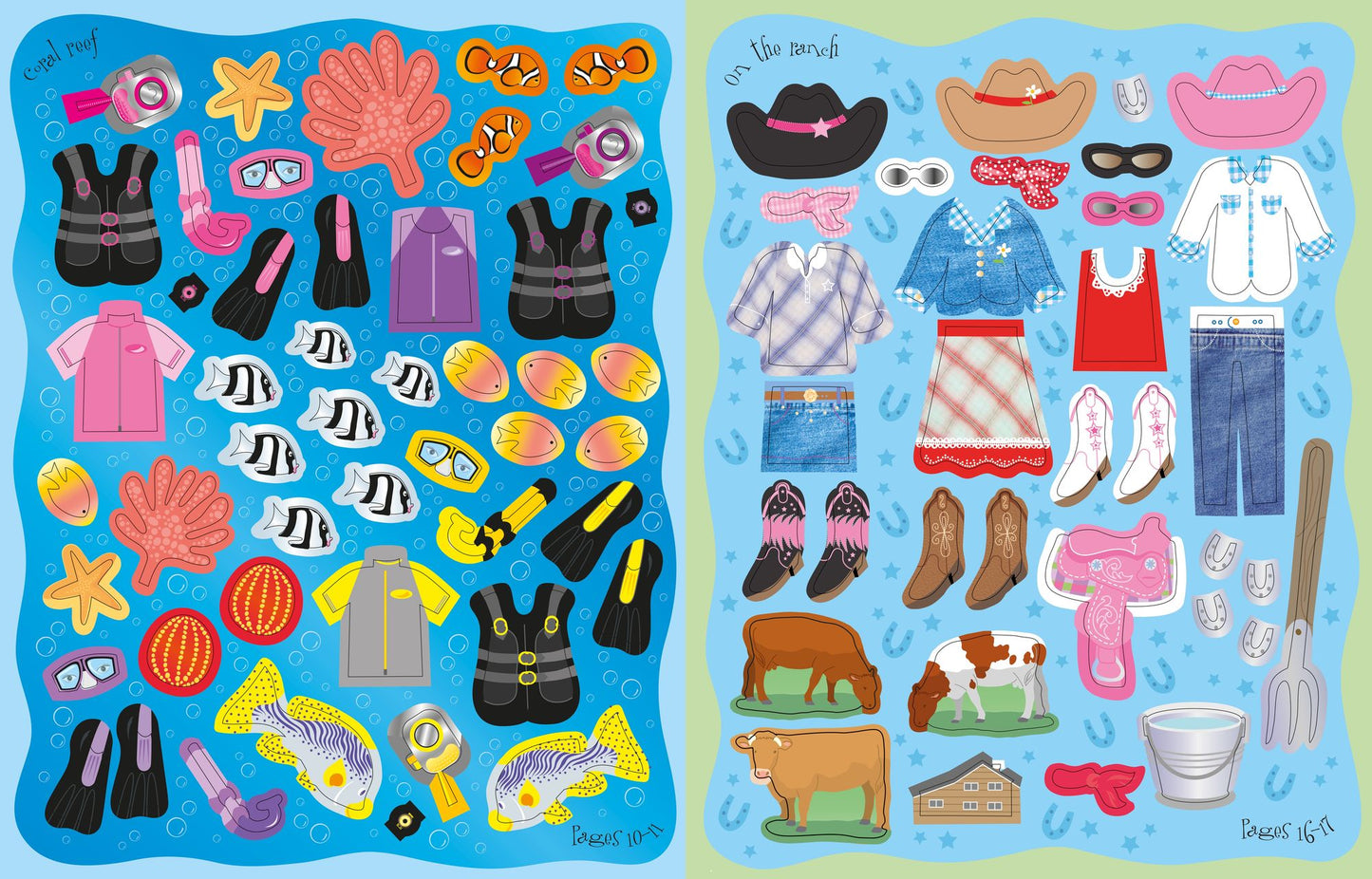 Sticker Dolly Dressing On Vacation
