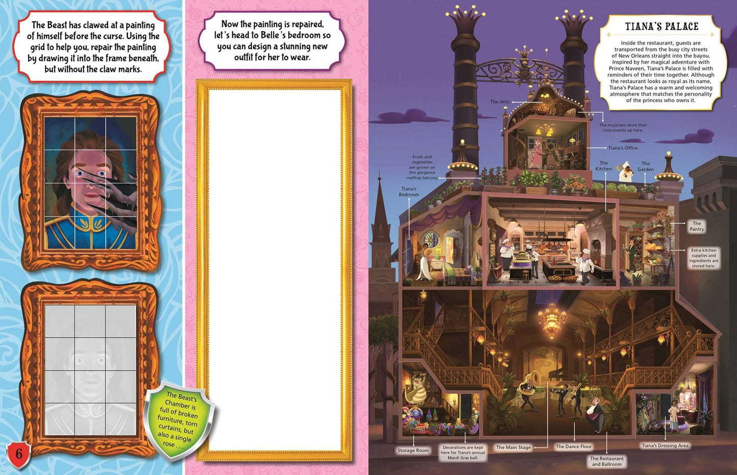 Disney Princess: Explore the Castles Activity Book: Explore 10 Disney Princess Homes with Over 500 Stickers