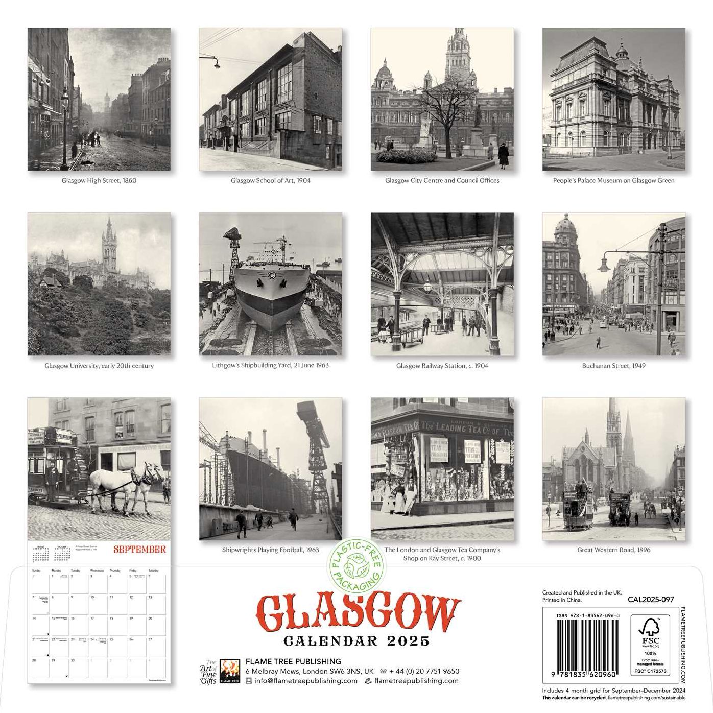 Glasgow Heritage Wall Calendar 2025 (Art Calendar)