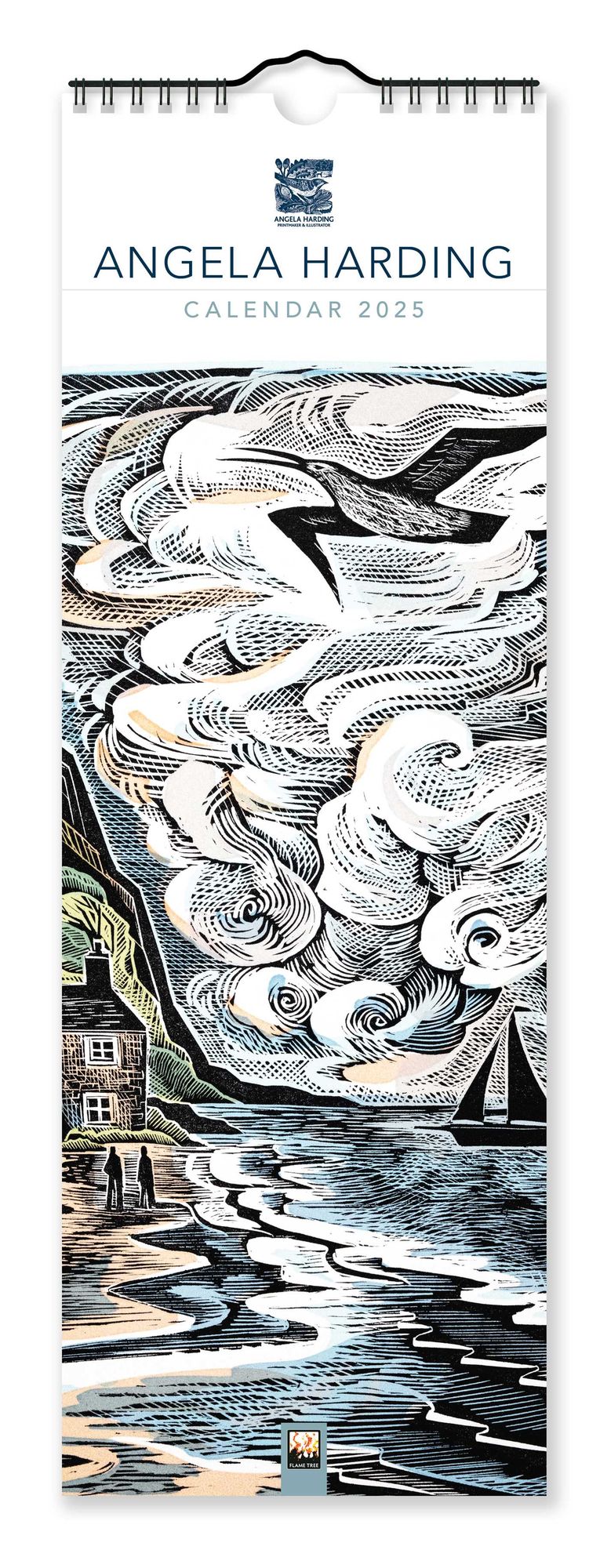 Angela Harding Slim Calendar 2025 (Art Calendar)