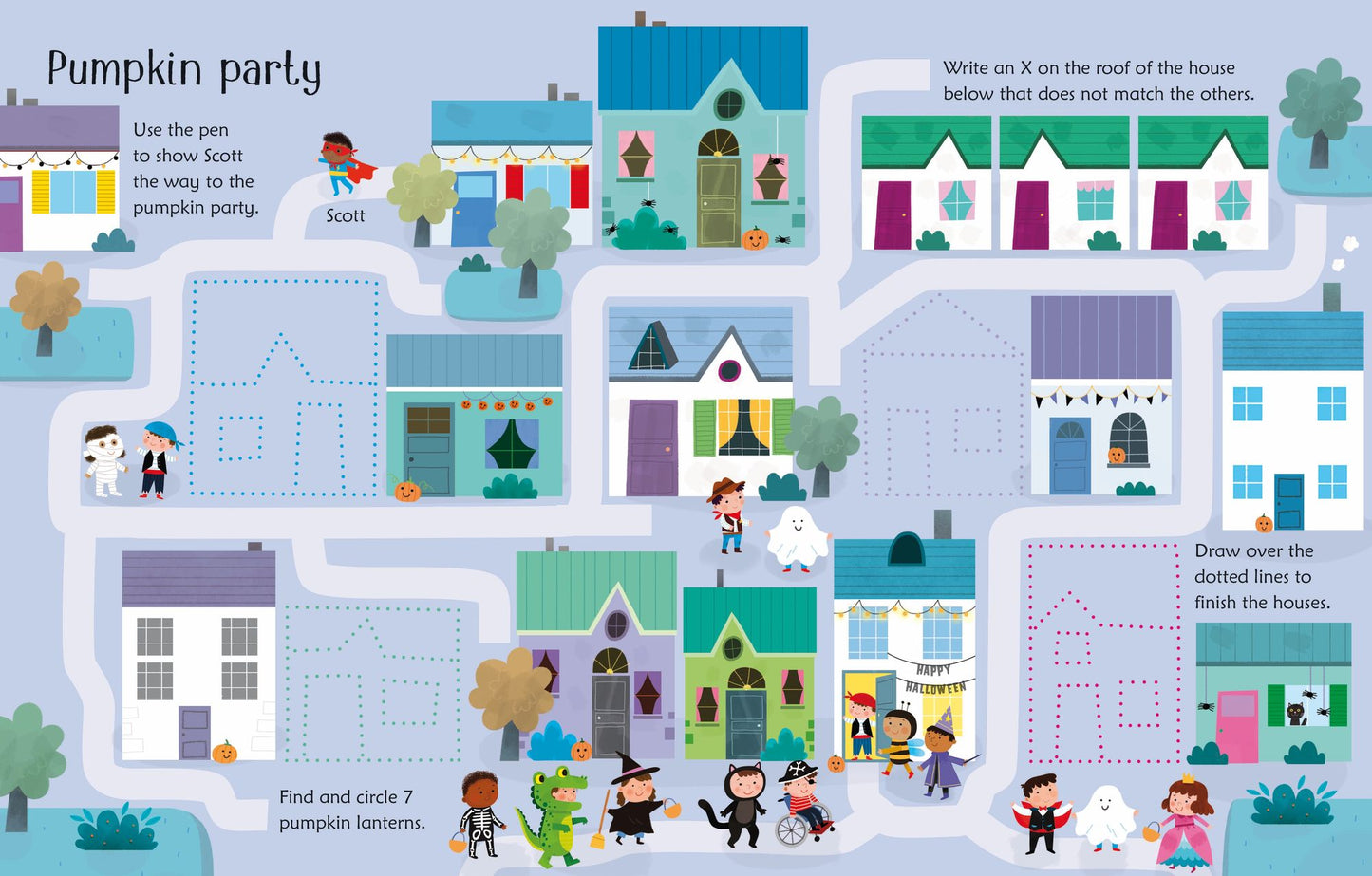 Wipe-Clean Halloween Activities: A Halloween Book for Children