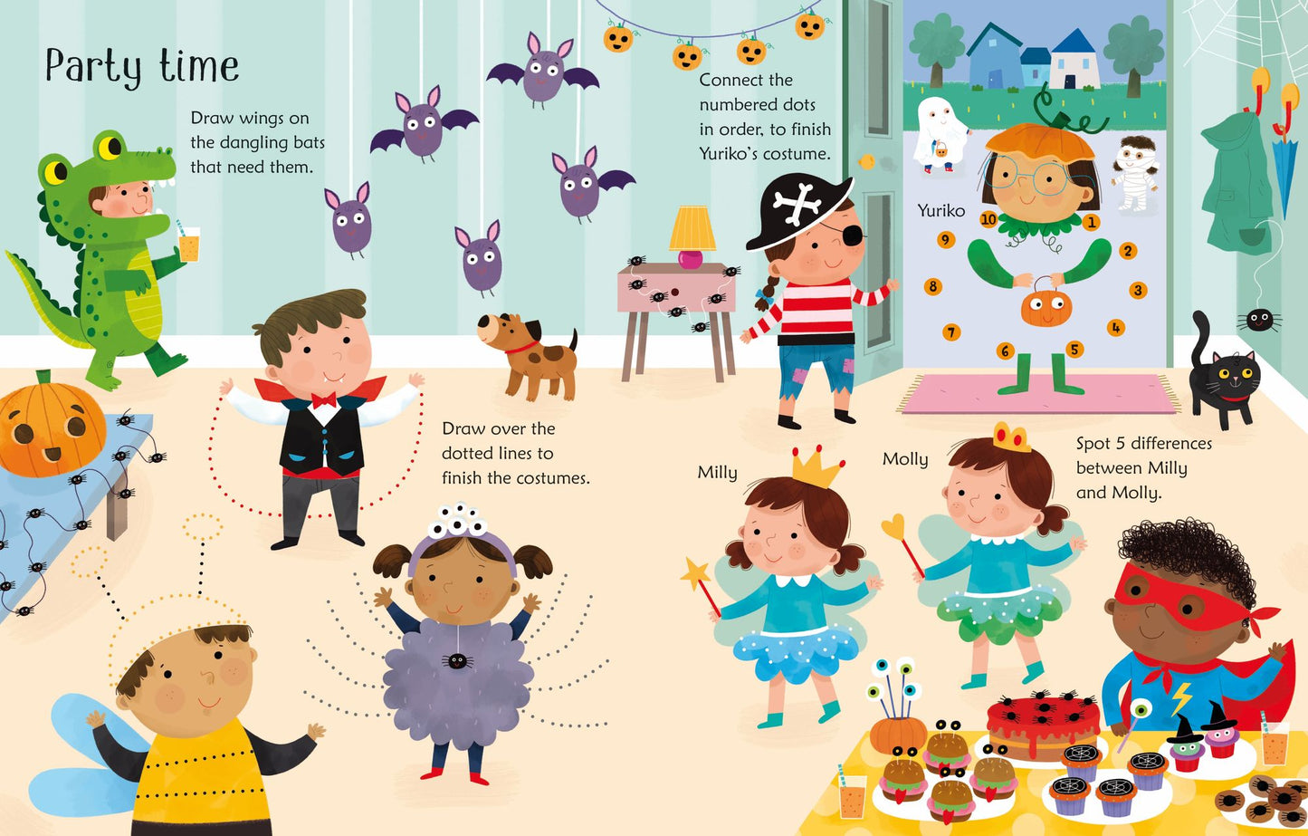 Wipe-Clean Halloween Activities: A Halloween Book for Children