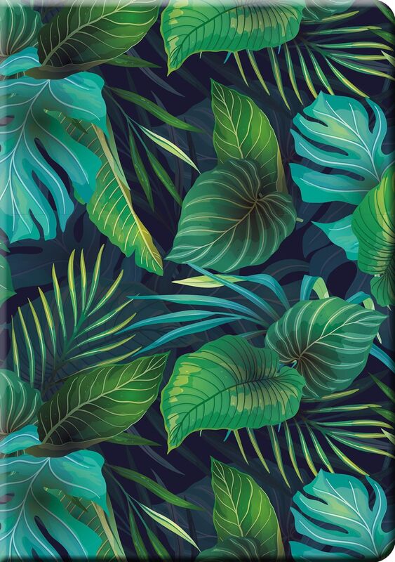Green Leaves Notable Notebook