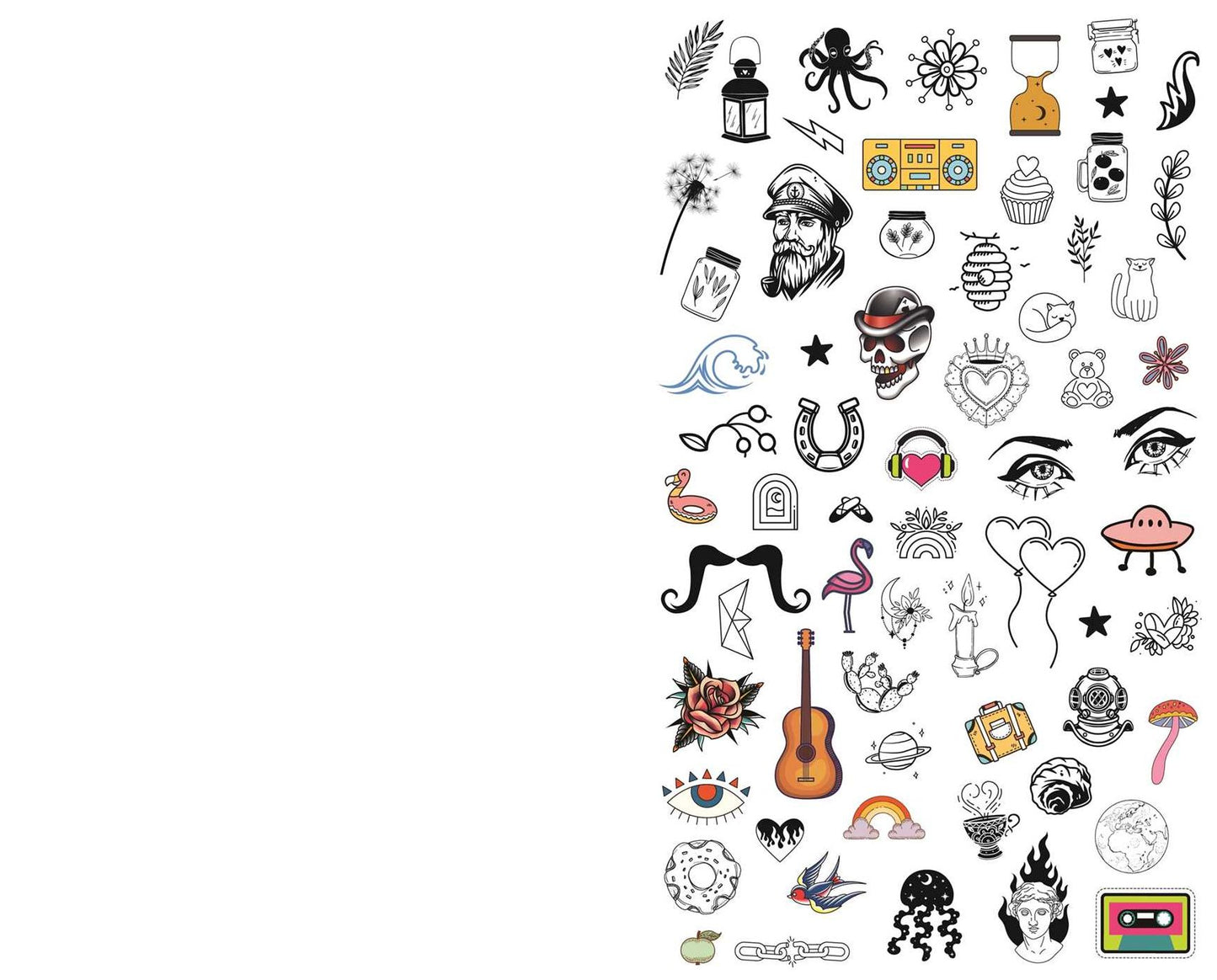 Temporary Tattoos: with 300 Designs, History of Tattoos, a Guide to Accessorize, and More