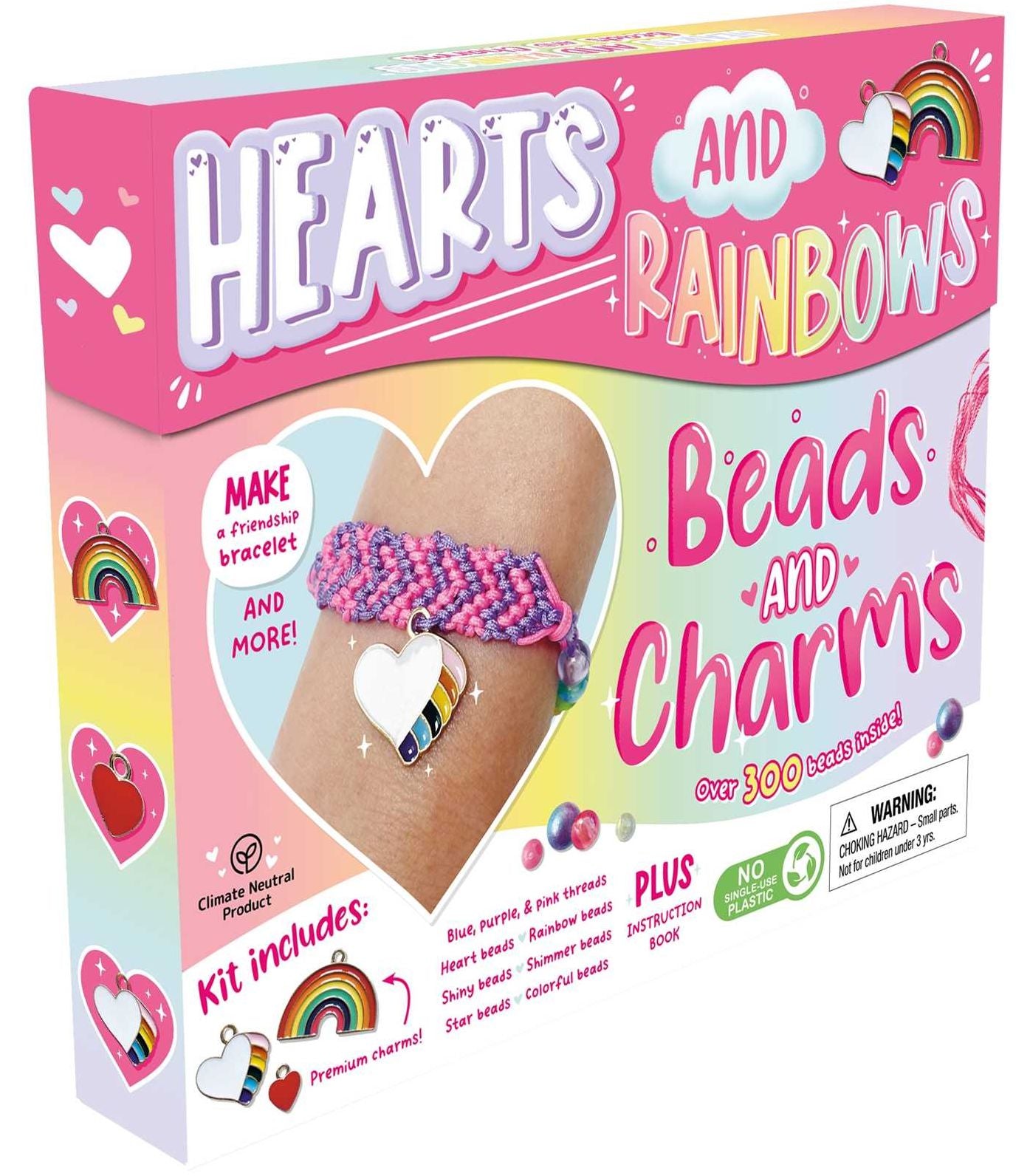 Hearts and Rainbows, Beads and Charms: Craft Kit for Kids