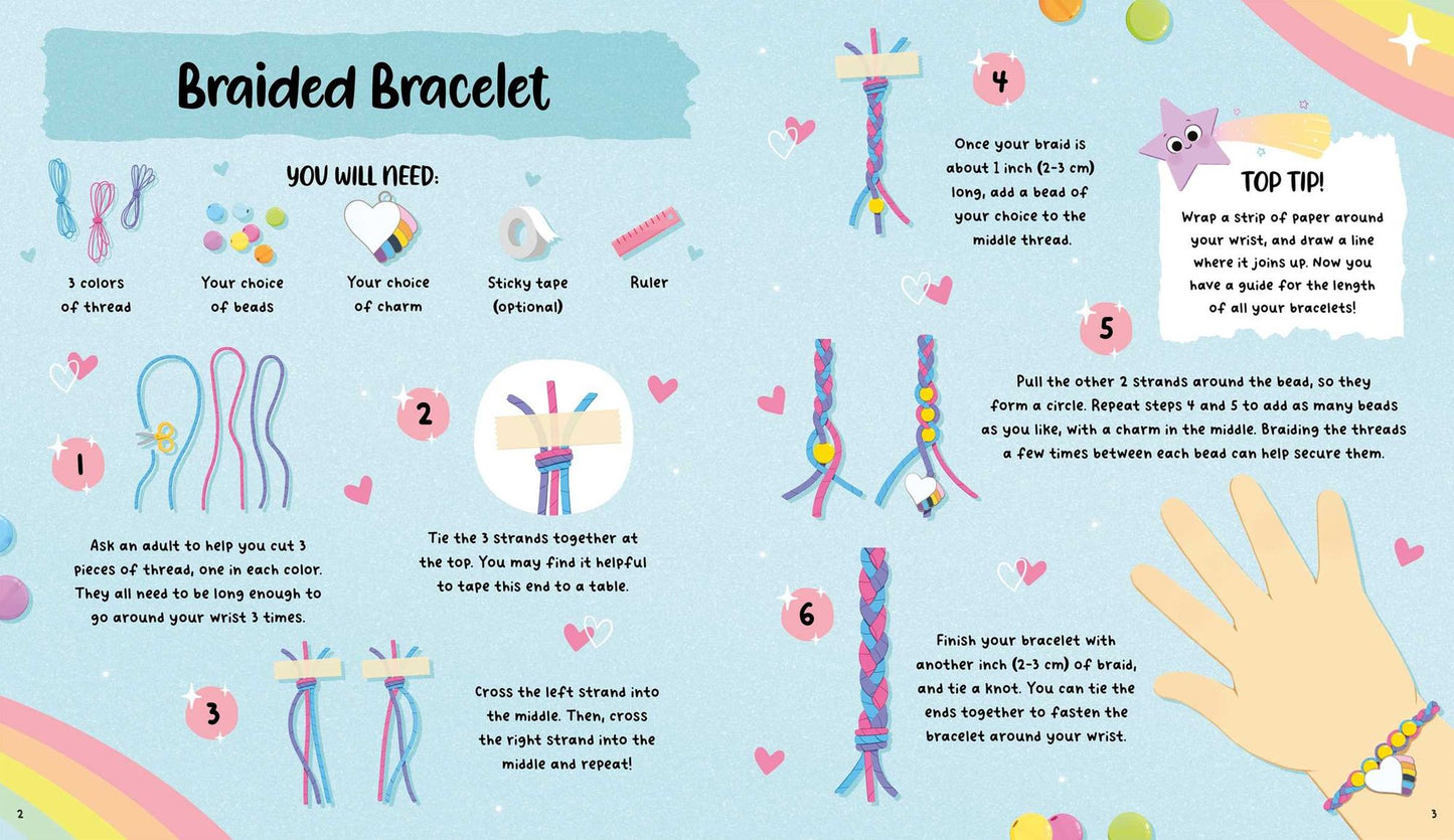 Hearts and Rainbows, Beads and Charms: Craft Kit for Kids
