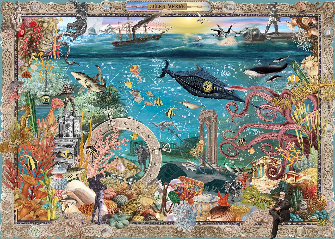 20,000 Leagues Under the Sea: A 1000 piece Jigsaw Puzzle Inspired by Jules Verne's Classic Adventure
