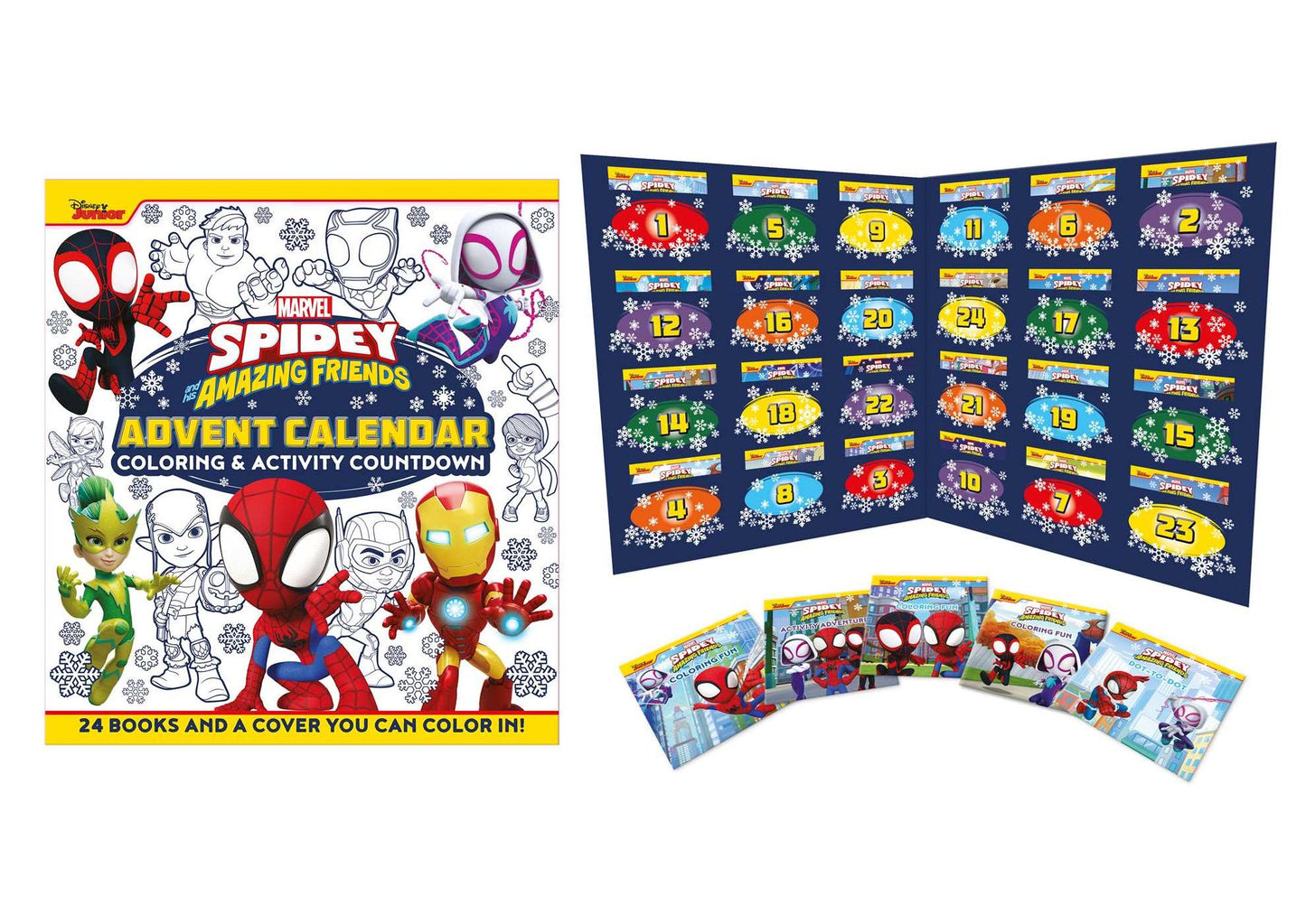Marvel Spidey & His Amazing Friends: Advent Calendar Coloring & Activity Countdown - Open a Coloring or Activity Book Every Day Leading Up to Christmas