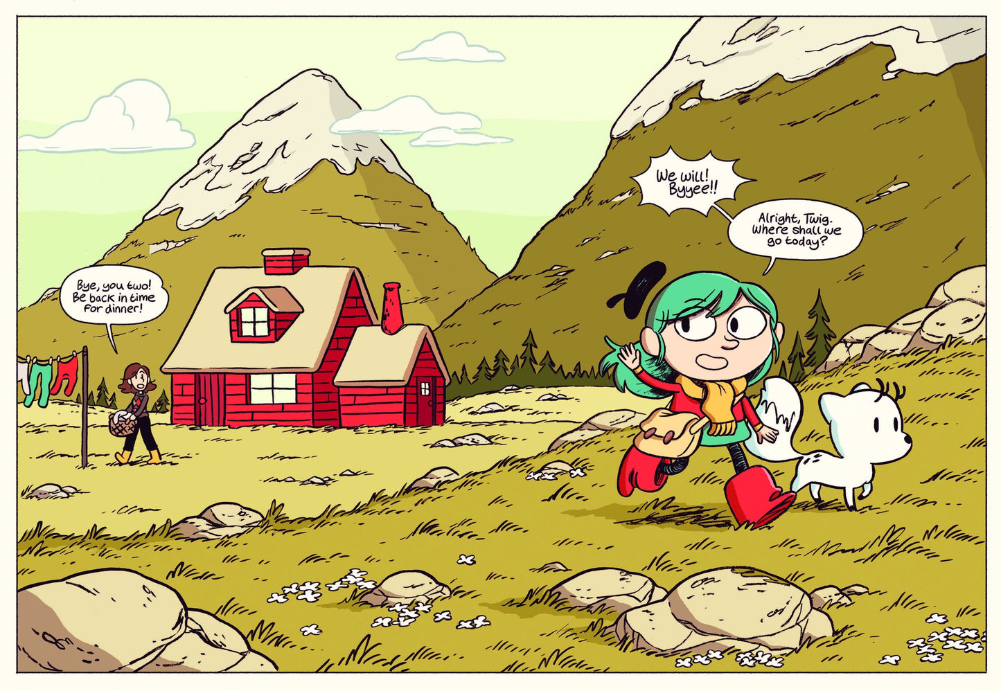 Hilda and Twig: Hide from the Rain