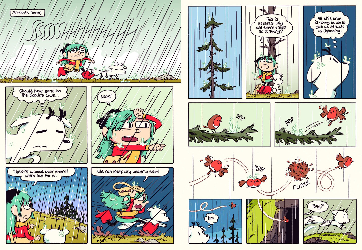 Hilda and Twig: Hide from the Rain