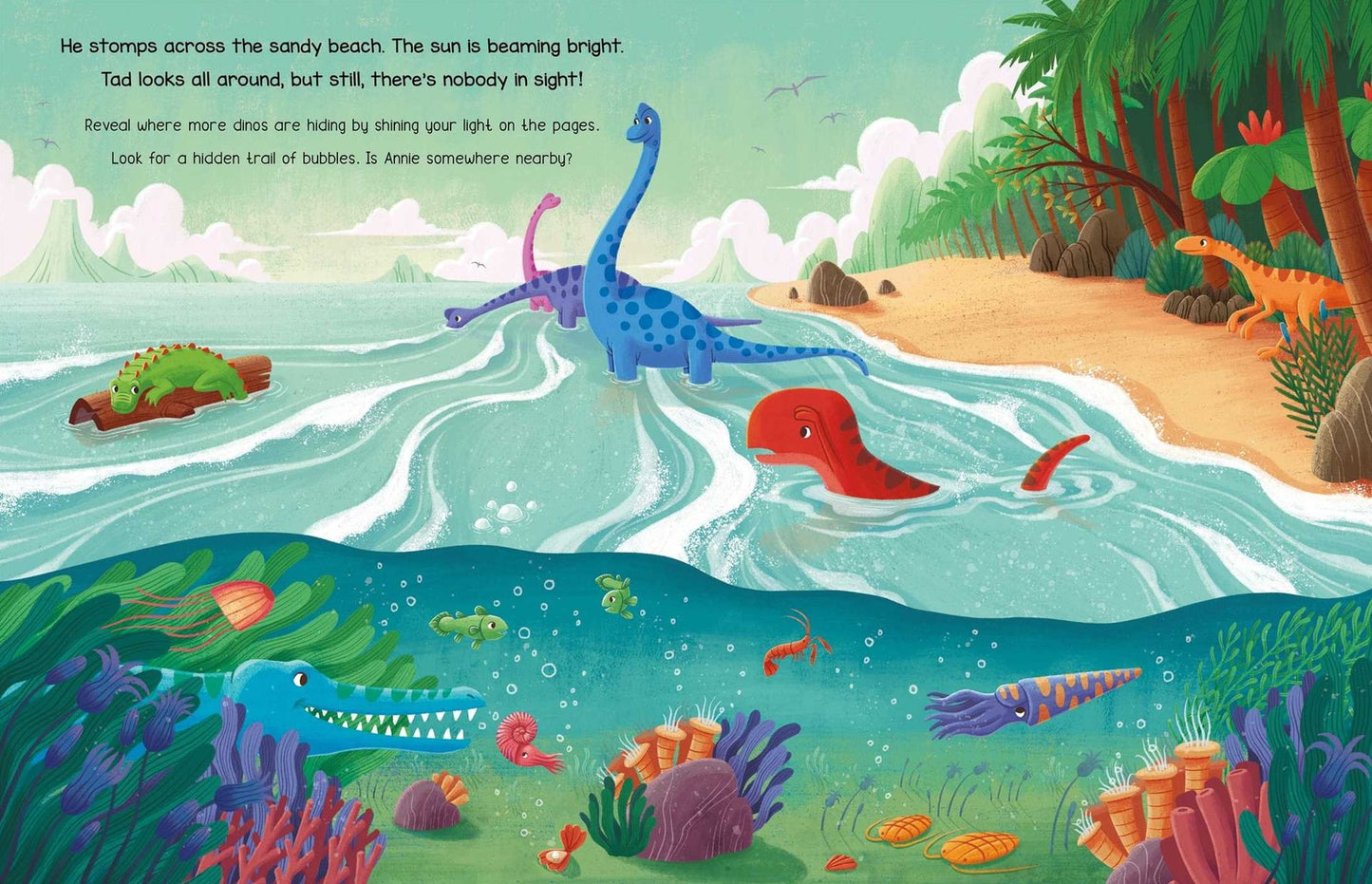 Hide & Seek Awesome Dinosaurs: Reveal Hidden Creatures with the Magical Finding Device!