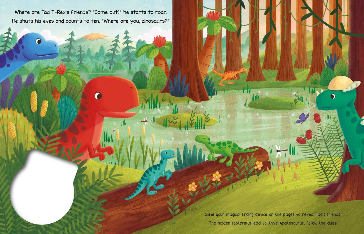 Hide & Seek Awesome Dinosaurs: Reveal Hidden Creatures with the Magical Finding Device!