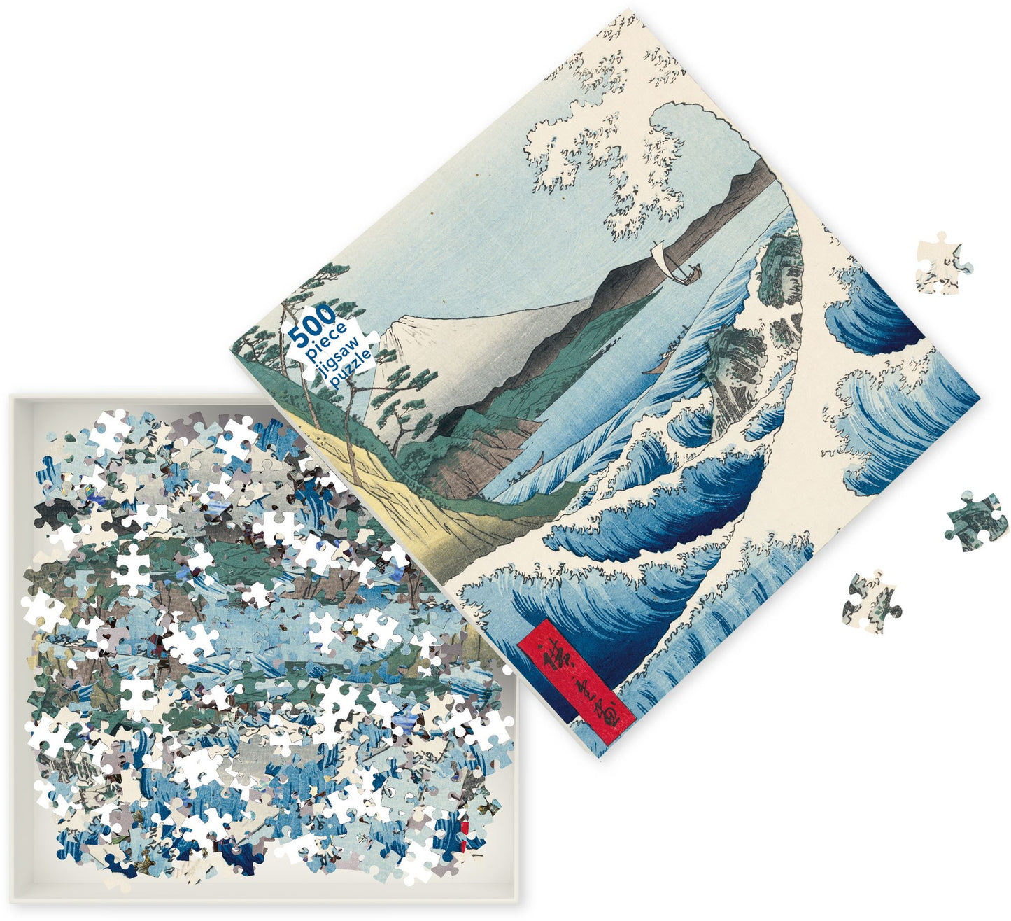 Adult Jigsaw Puzzle Utagawa Hiroshige: The Sea at Satta (500 pieces): 500-piece Jigsaw Puzzles