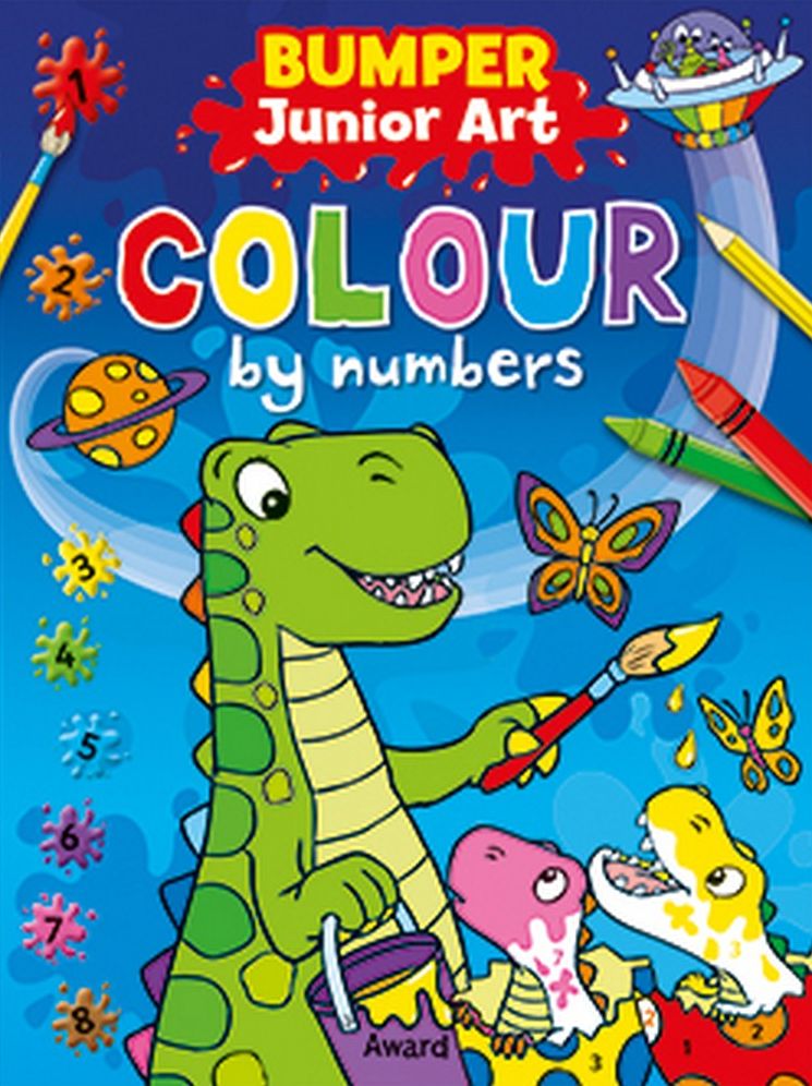 Bumper Junior Art Colour By Numbers: Painting is fun when it's as easy as - one, two, three!