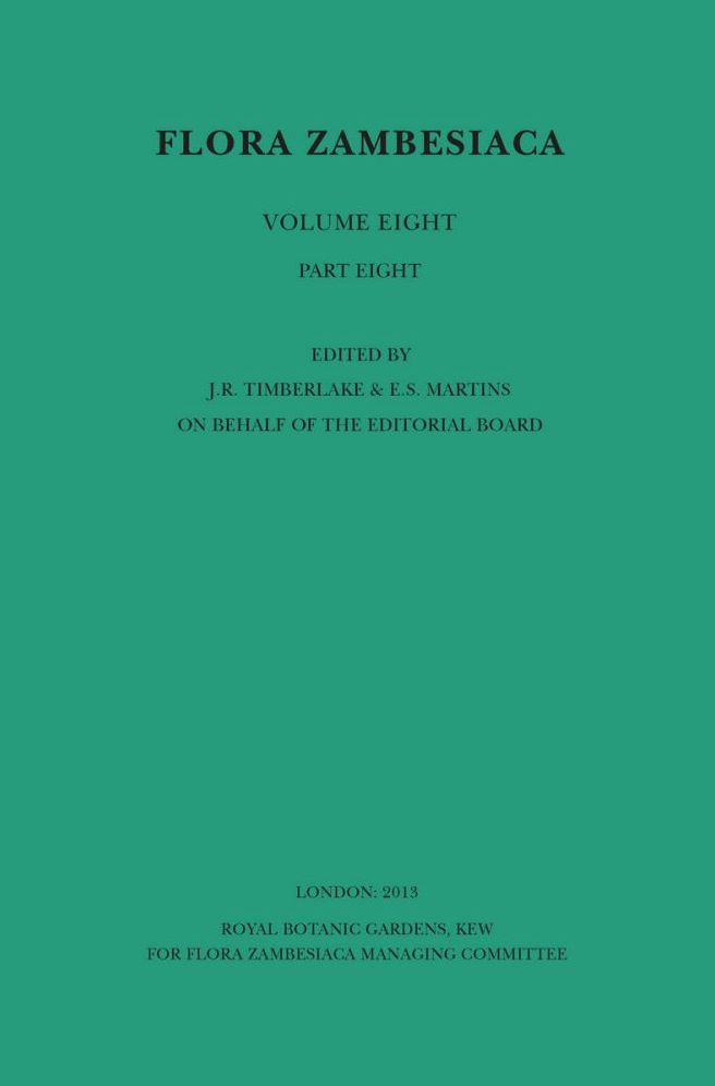 Flora Zambesiaca Volume 8 Part 8: Labiatae, Pogostemonoideae to Nepetoideae Tribe Mentheae