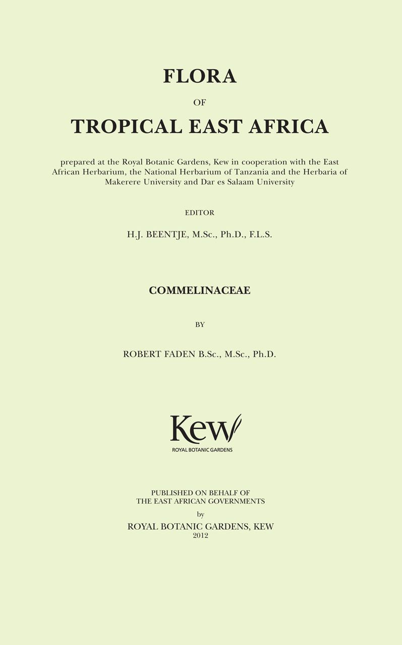 Flora of Tropical East Africa: Commelinaceae