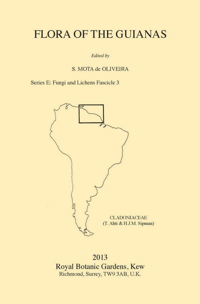 Flora of the Guianas Series E (Fungi and Lichens): Cladoniaceae
