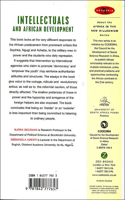 Intellectuals and African Development: Pretension and Resistance in African Politics