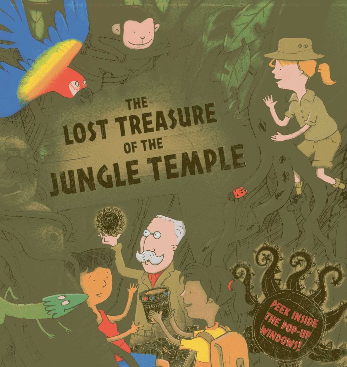 The Lost Treasure of the Jungle Temple: Peek inside the 3D windows!