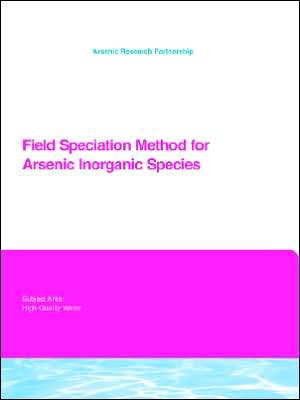 Field Speciation Method For Arsenic Inorganic Species