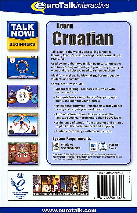 Learn Croatian: Essential Words and Phrases for Absolute Beginners (Talk Now! Series)