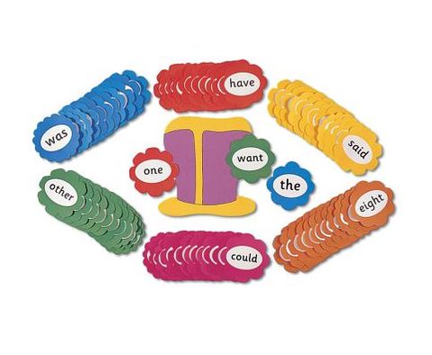 Jolly Phonics Tricky Word Wall Flowers (Print Letters)