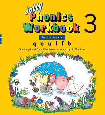Jolly Phonics Workbook 3 (US Print Letters): G, o, U, l, F, B