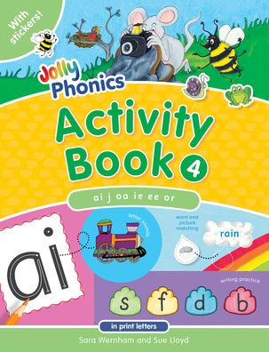 Jolly Phonics Activity Book 4 (in Print Letters)