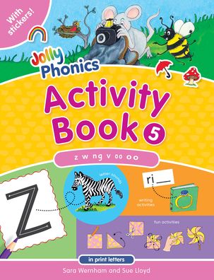 Jolly Phonics Activity Book 5 (in Print Letters)