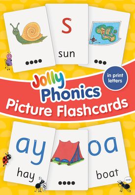 Jolly Phonics Picture Flashcards (in Print Letters)
