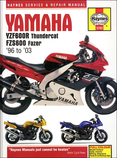 Yamaha YZF600R Thundercat FZS600 Fazer: 96 to '03