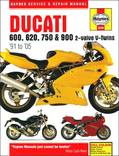 Ducati 600, 620, 750 & 900 2-valve V-Twins '91 to '05