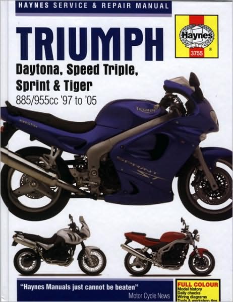 Triumph Daytona, Speed Triple, Sprint & Tiger: 885/955cc '97 to '05