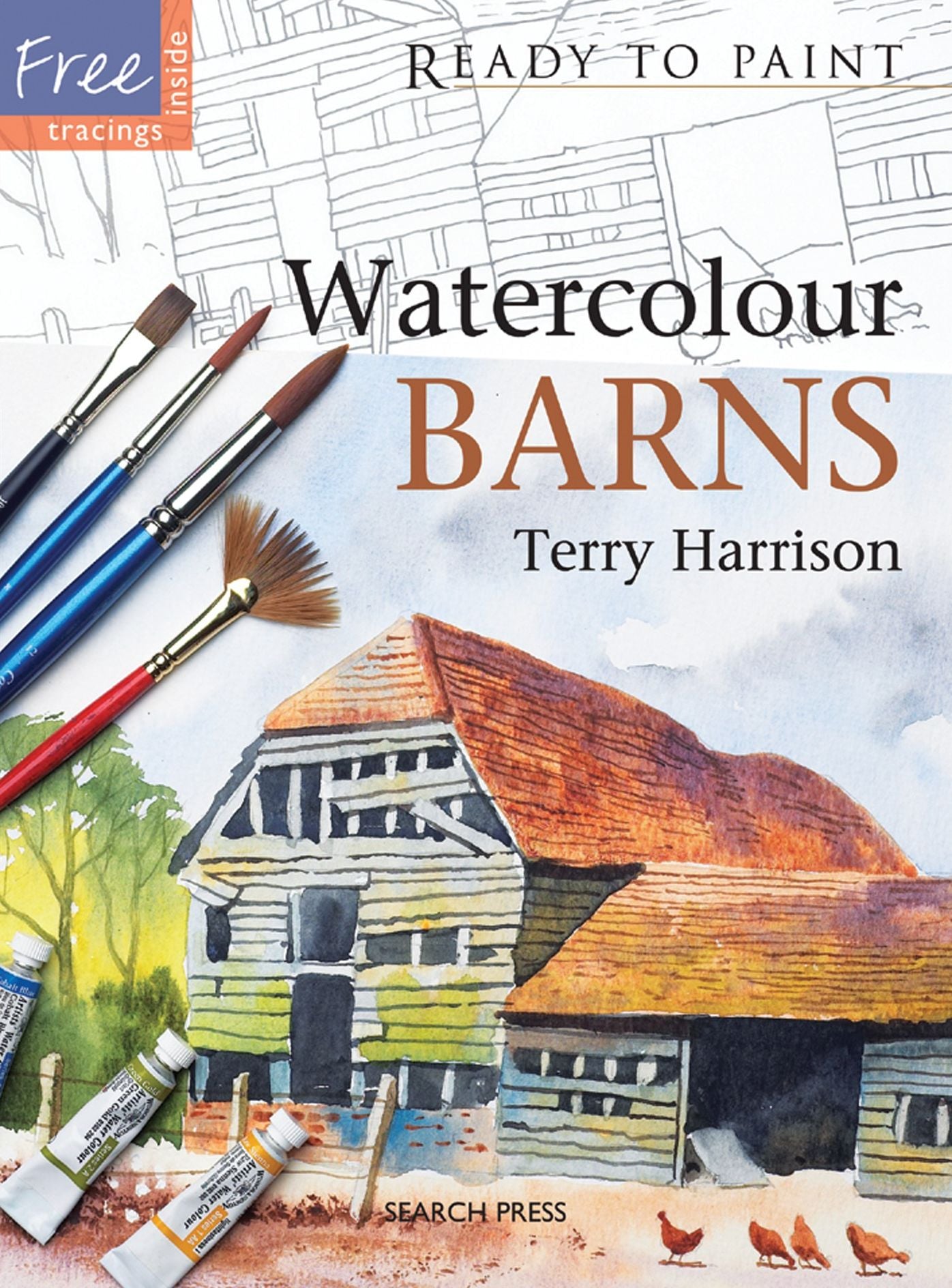 Watercolour Barns