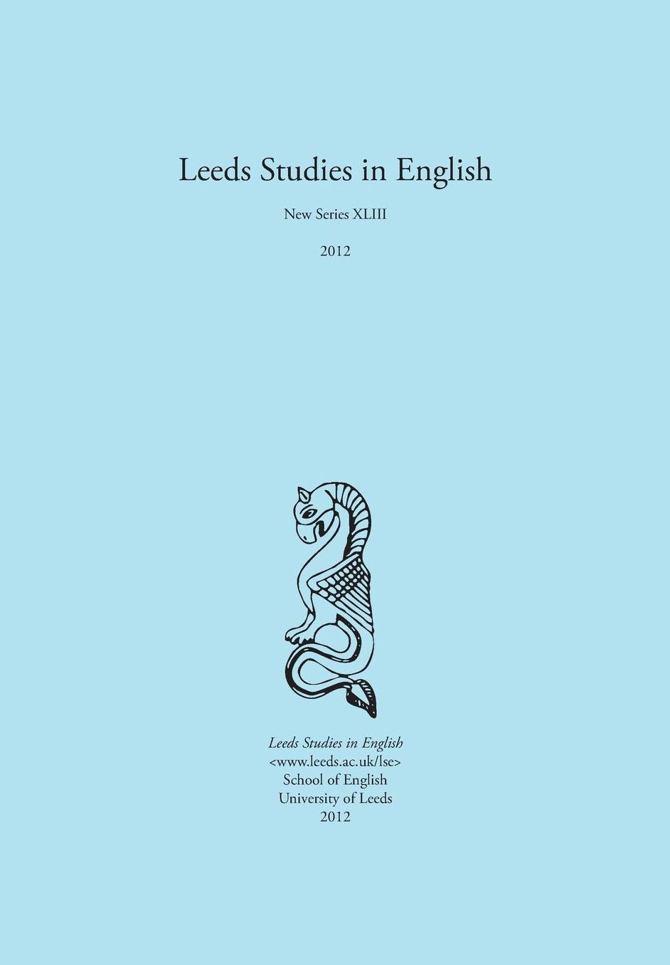 Leeds Studies in English 2012