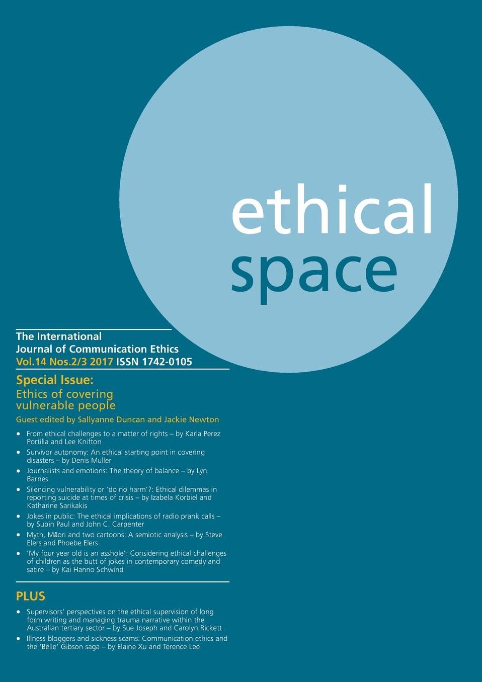 Ethical Space Vol.14 Issue 2/3