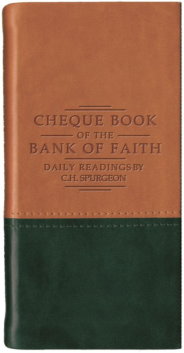 Chequebook of the Bank of Faith - Tan/Green