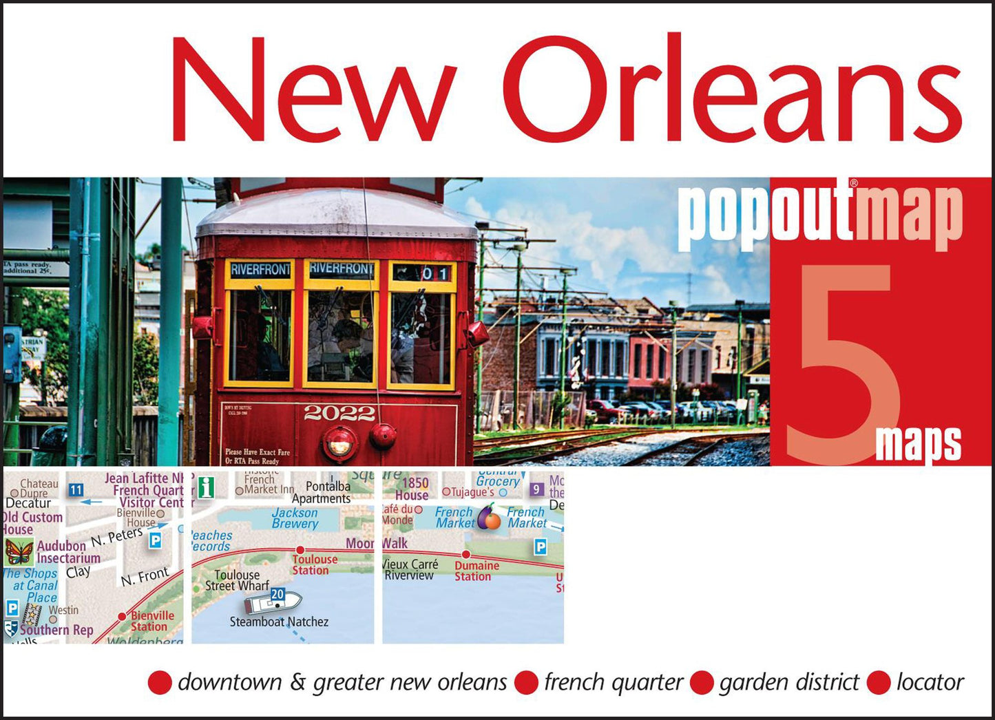 New Orleans, Louisiana PopOut Map