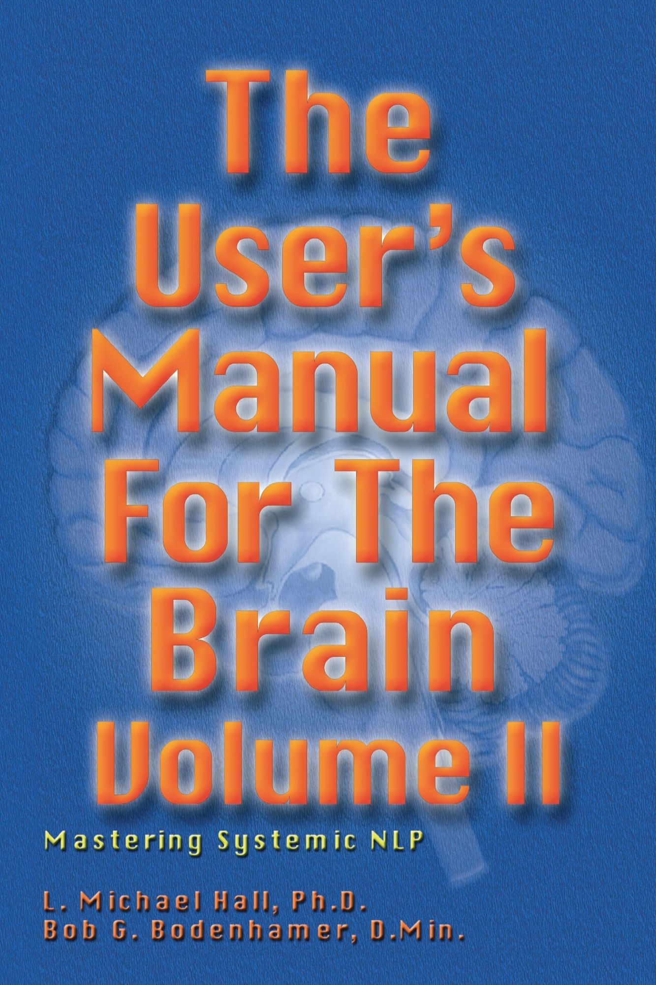 The User's Manual for the Brain Volume II: Mastering systematic NLP