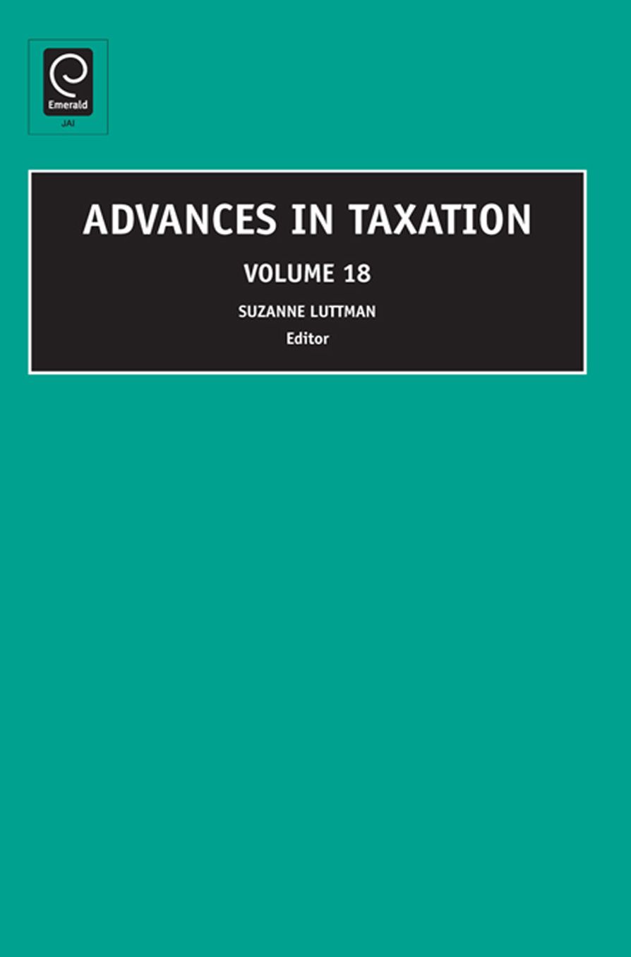 Advances in Taxation, Volume 18