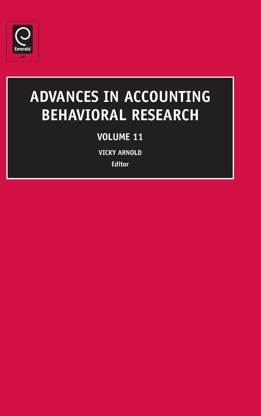 Advances in Accounting Behavioral Research, Volume 11