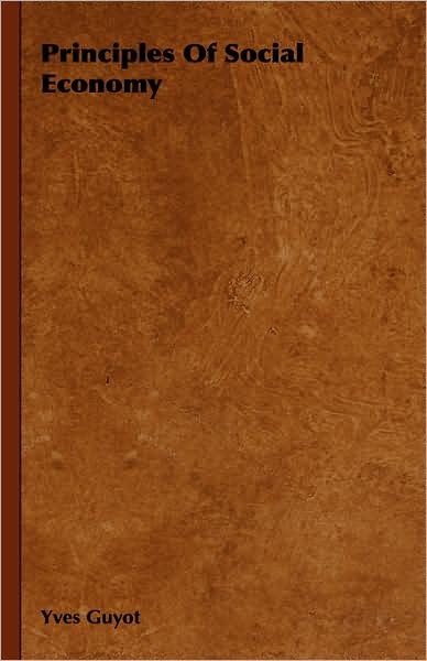 Principles Of Social Economy