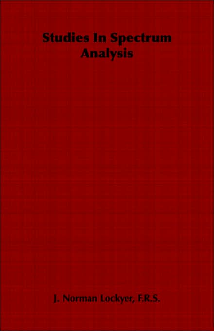 Studies In Spectrum Analysis