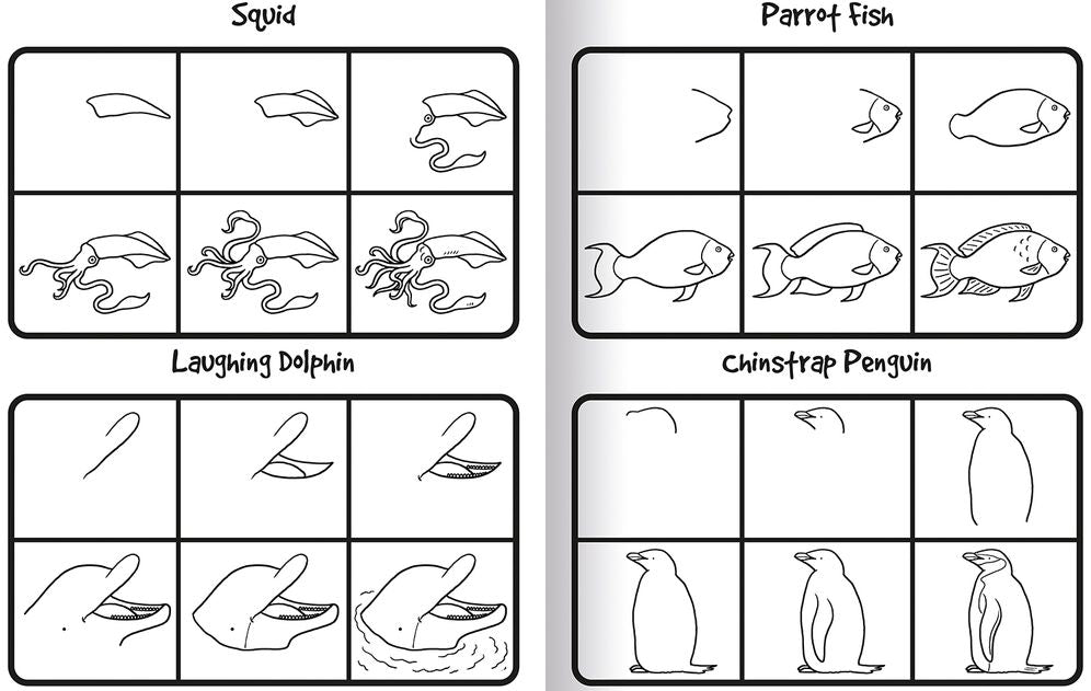 How to Draw 101 Dolphins & Other Sea Animals