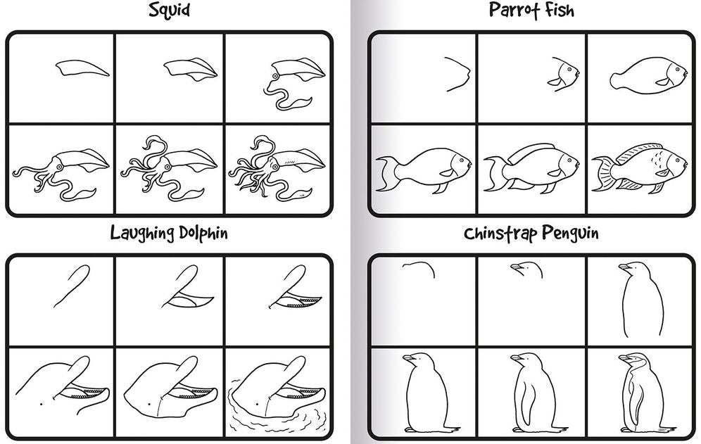 How to Draw 101 Dolphins & Other Sea Animals
