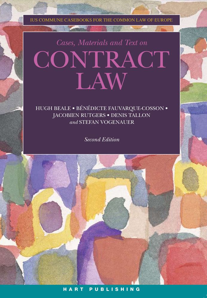 Contract Law: Ius Commune Casebooks for the Common Law of Europe
