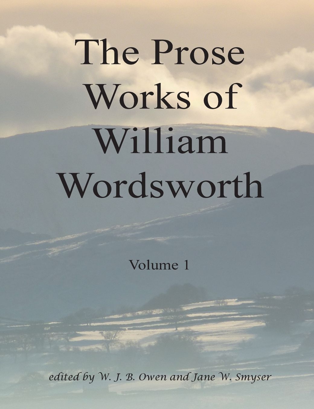 The Prose Works Of William Wordsworth Volume 1