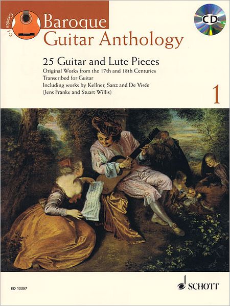 Baroque Guitar Anthology - Volume 1: 25 Guitar and Lute Pieces With a CD of Performances Book/CD